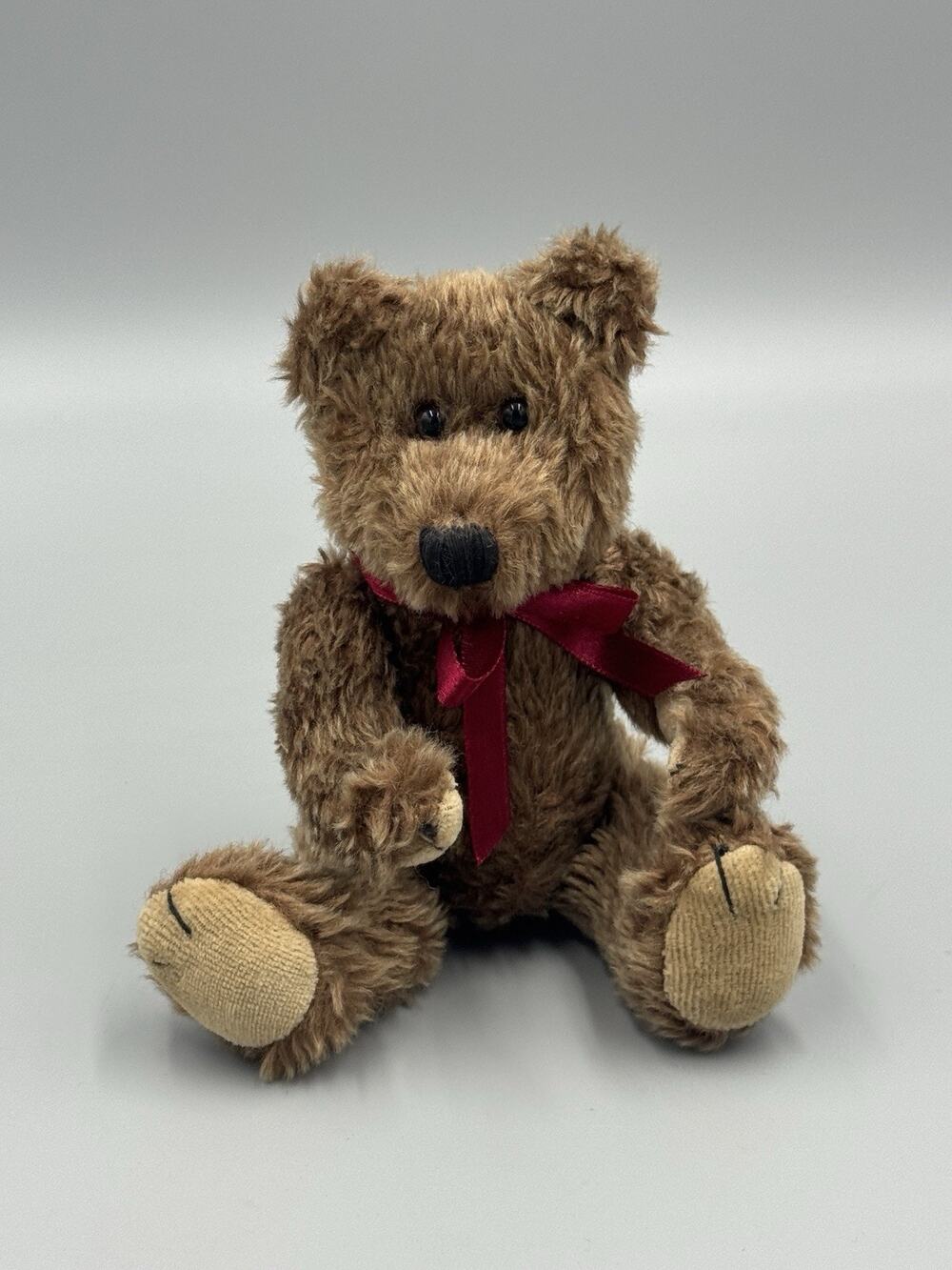Vintage Boyds Bears Morris Jointed Bear Plush W/ Ribbon Bow 8”